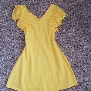 Bright yellow dress